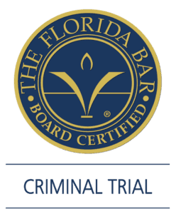 Board certification logo for criminal trial experts in Florida