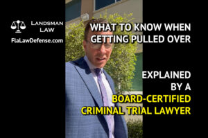 What to know when pulled over by the police - explained by certified criminal defense lawyer Matt Landsman