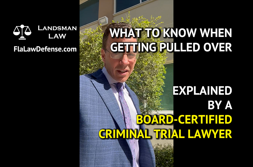 What to know when pulled over by the police - explained by certified criminal defense lawyer Matt Landsman