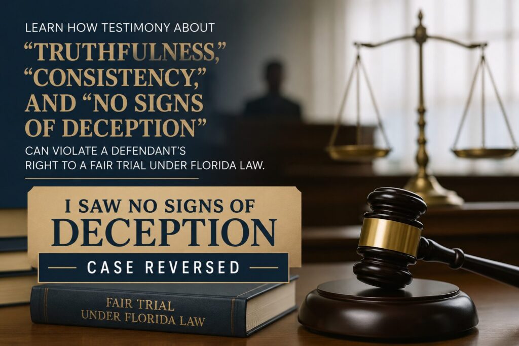 No Sign of Deception? Case Reversed